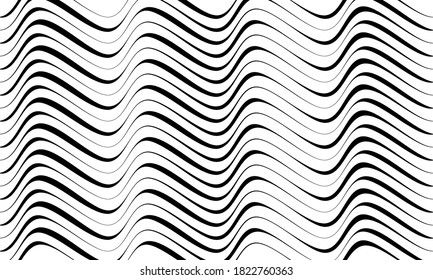 Stock vector abstract wavy line illustration background design