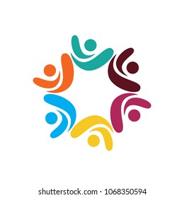 stock vector adoption and community care charity logo