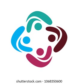 stock vector adoption and community care charity logo