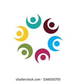stock vector adoption and community care charity logo