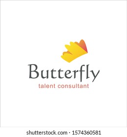 Stock Vector Animal Wildlife Design Butterfly Logo Company