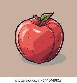 Stock vector of apple graphic object illustration.