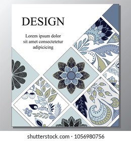 Stock vector art brochure template. layout design. corporate business report. mock up
