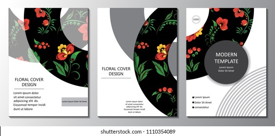 Stock vector art brochure template. layout design. corporate business report. mock up