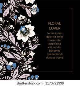 Stock vector art brochure template. layout design. corporate business report. mock up