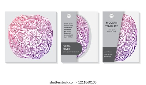 Stock vector art brochure template. layout design. corporate business report. mock up
