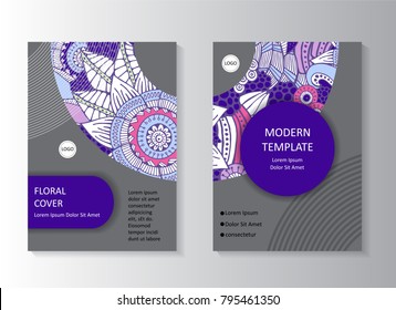 Stock vector art brochure template. layout design. corporate business report. mock up