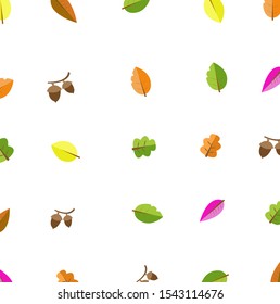 stock vector of autumn leaves isolated on white background