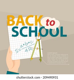 stock vector back to school infographic for your design