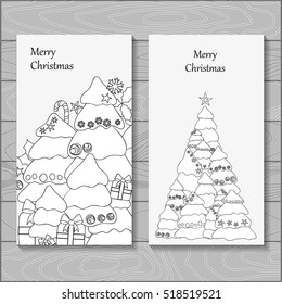stock vector background. template for card, cover, poster.  doodle christmas pattern 