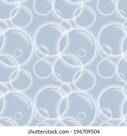 stock vector background transparent seamless pattern with bubbles