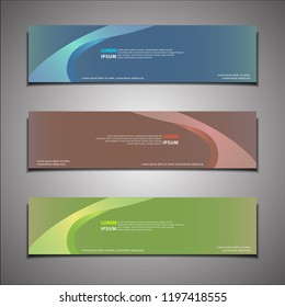 stock vector banner background modern template design