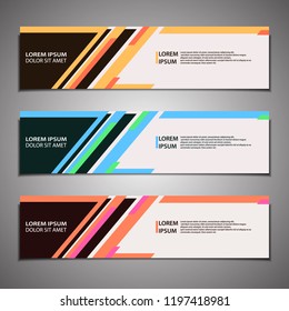 stock vector banner background modern template design