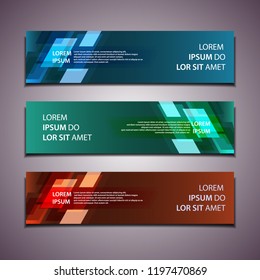 stock vector banner background modern template design