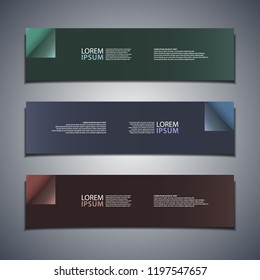 stock vector banner background modern template design