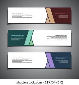 stock vector banner background modern template design