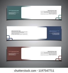 stock vector banner background modern template design