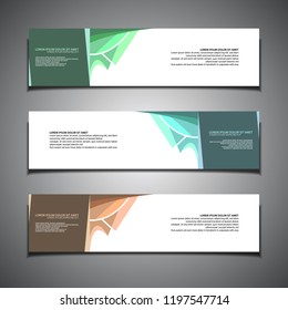 stock vector banner background modern template design