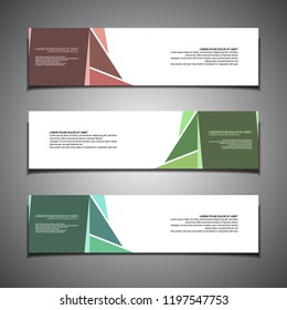 stock vector banner background modern template design