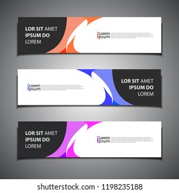 stock vector banner background modern template design