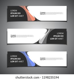 stock vector banner background modern template design