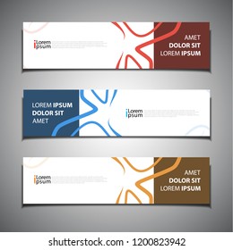 stock vector banner background modern template design
