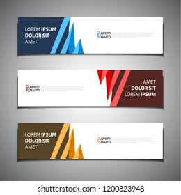 stock vector banner background modern template design
