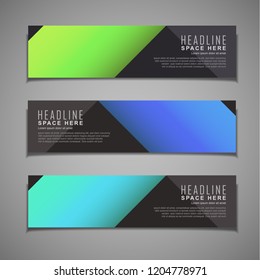 stock vector banner background modern template design