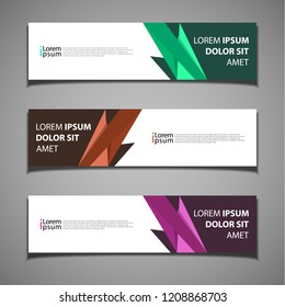 stock vector banner background modern template design web