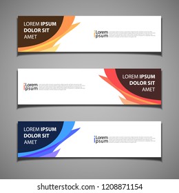 stock vector banner background modern template design web