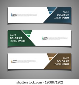 stock vector banner background modern template design web