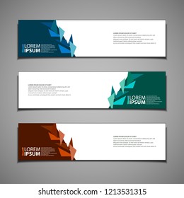 Stock Vector Banner Background Modern Template Stock Vector (Royalty ...