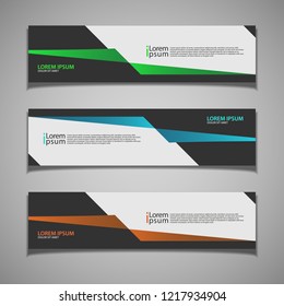 stock vector banner background modern template design web