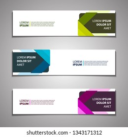 stock vector banner background modern template design web
