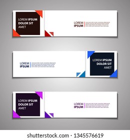 stock vector banner background modern template design web
