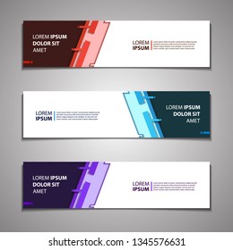 stock vector banner background modern template design web