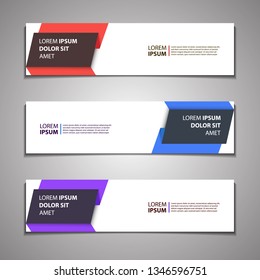 stock vector banner background modern template design web
