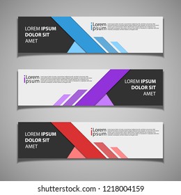 stock vector banner label background modern template design web