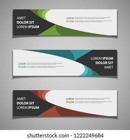 stock vector banner label background modern template design web