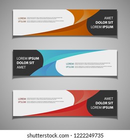 stock vector banner label background modern template design web