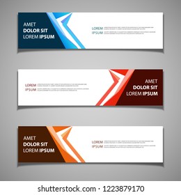stock vector banner label background modern template design web