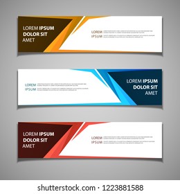 stock vector banner label background modern template design web