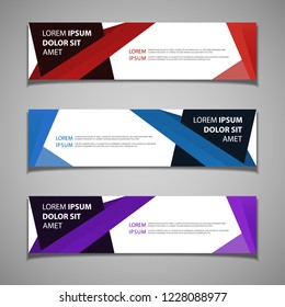 stock vector banner label background modern template design web