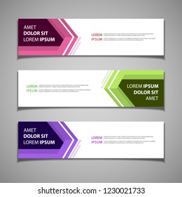 stock vector banner label background modern template design web