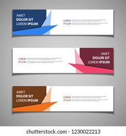 stock vector banner label background modern template design web