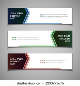 stock vector banner label background modern template design web