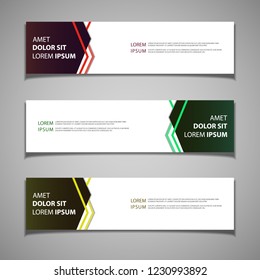 stock vector banner label background modern template design web