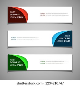 stock vector banner label background modern template design web
