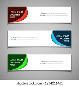 stock vector banner label background modern template design web