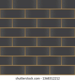stock vector of black brick lying background